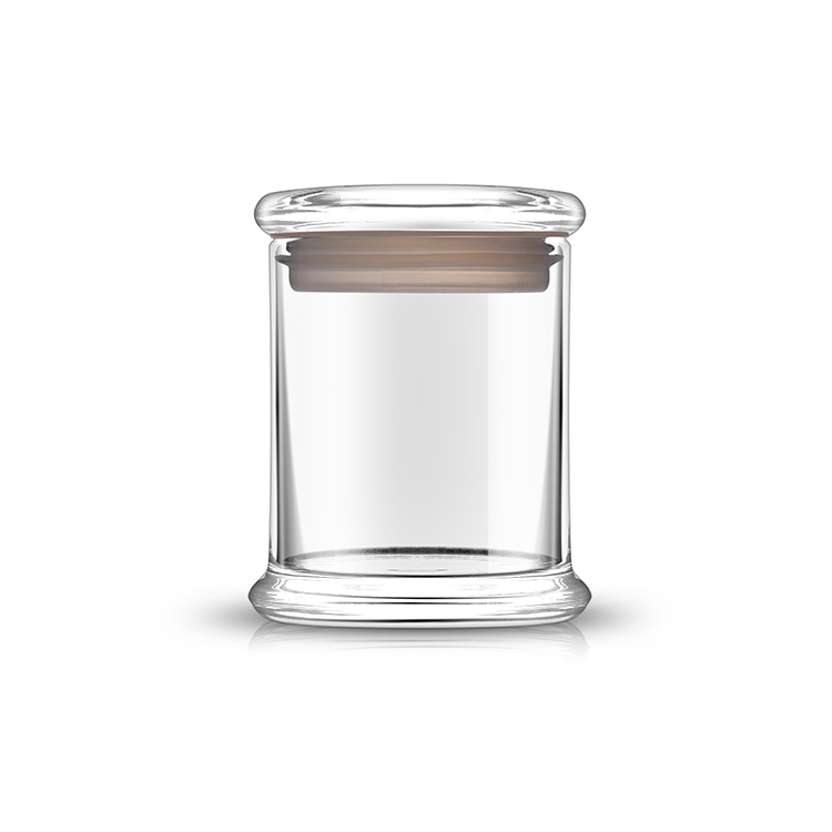 90ml high quality borosilicate glass jar for hemp cigar flowers/ weed/foods container