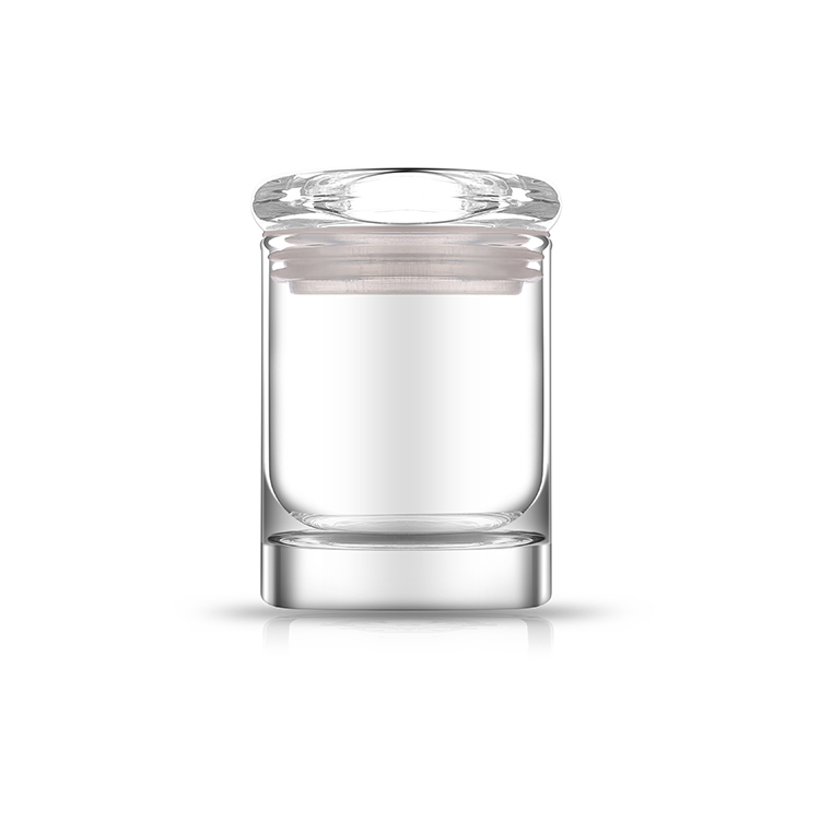 90ml high quality borosilicate glass jar for hemp cigar flowers/ weed/foods container