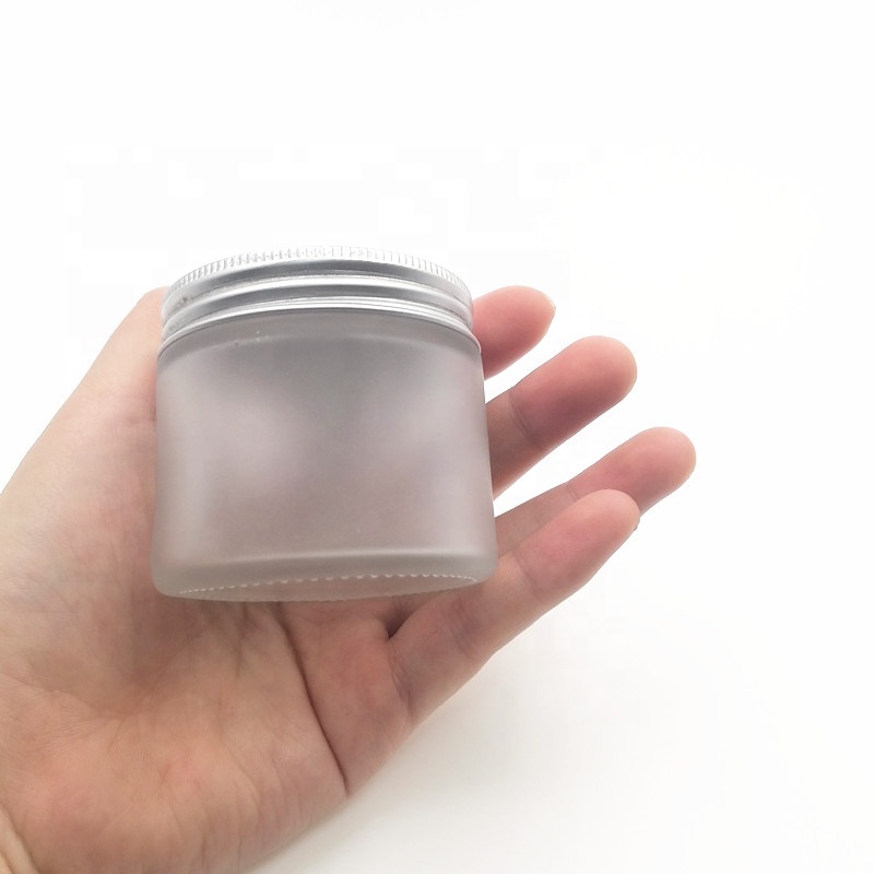 90ml mist matte skin cream bottle 60ml frost round glass jar weeds herbs black white smooth plastic screw silver aluminum lid