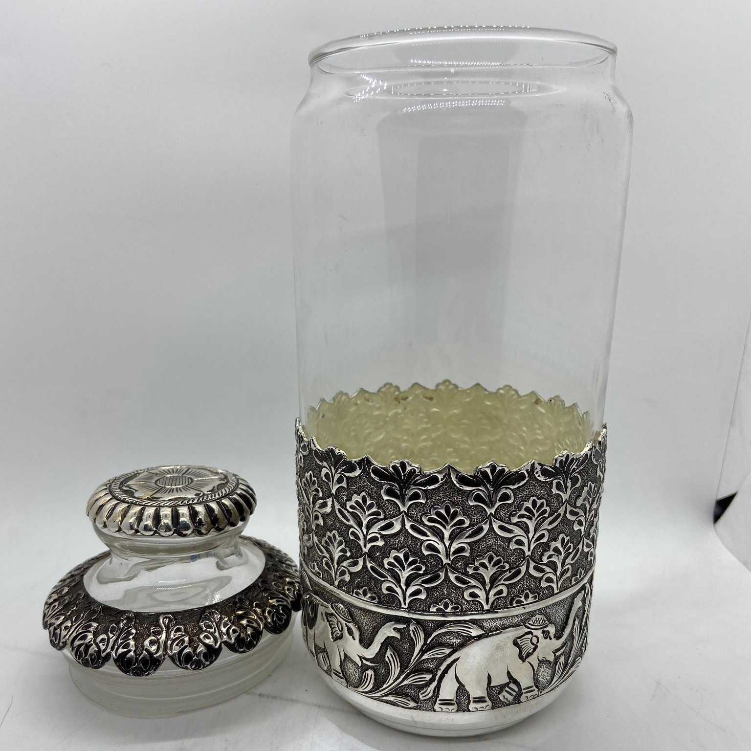 925 SIlver Storage Jars Highly Antique Design Cookie Jar Food Jar used for Tabletops Home decoration and Kitchen storage jars
