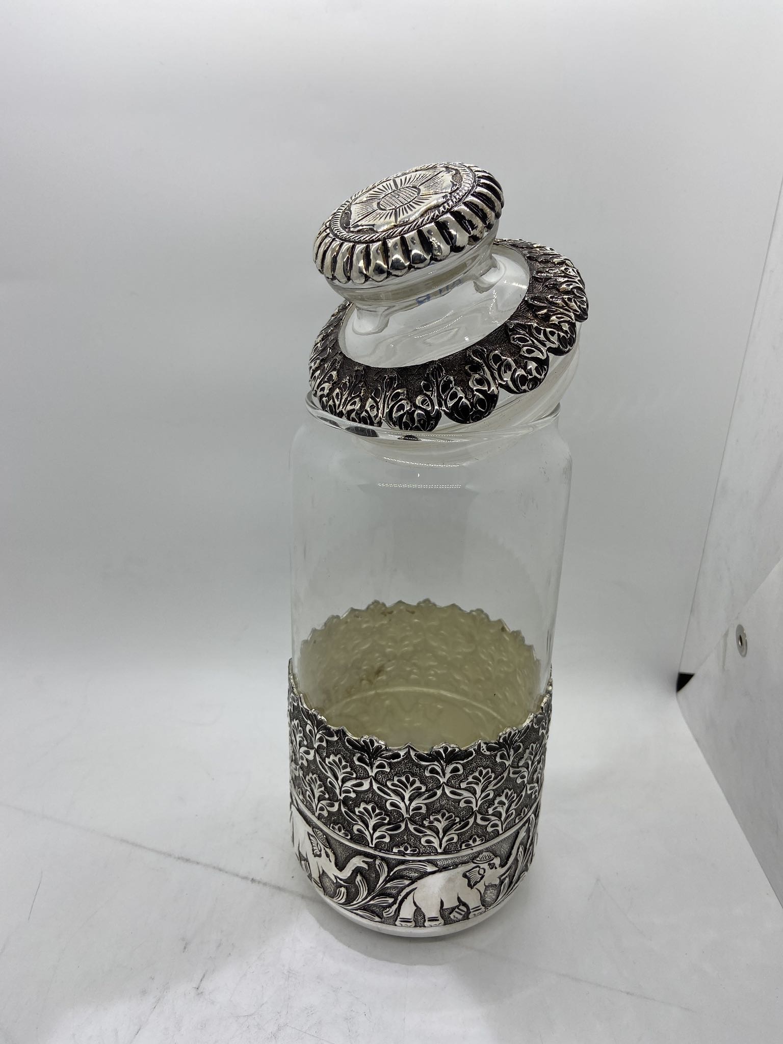 925 SIlver Storage Jars Highly Antique Design Cookie Jar Food Jar used for Tabletops Home decoration and Kitchen storage jars