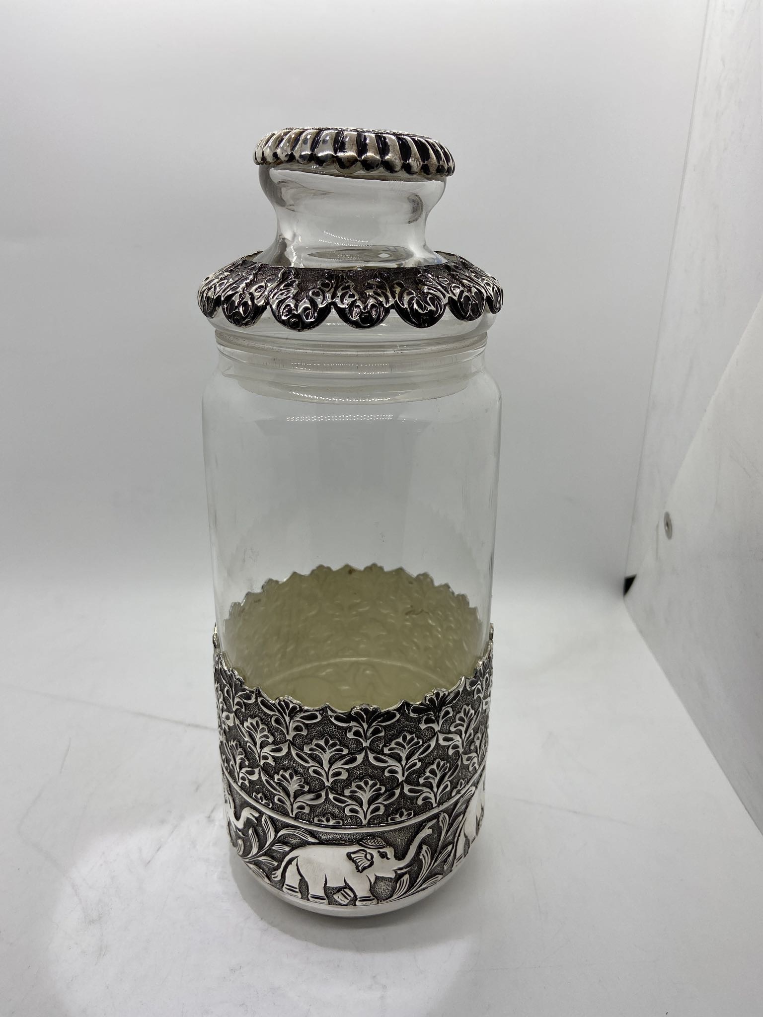 925 SIlver Storage Jars Highly Antique Design Cookie Jar Food Jar used for Tabletops Home decoration and Kitchen storage jars