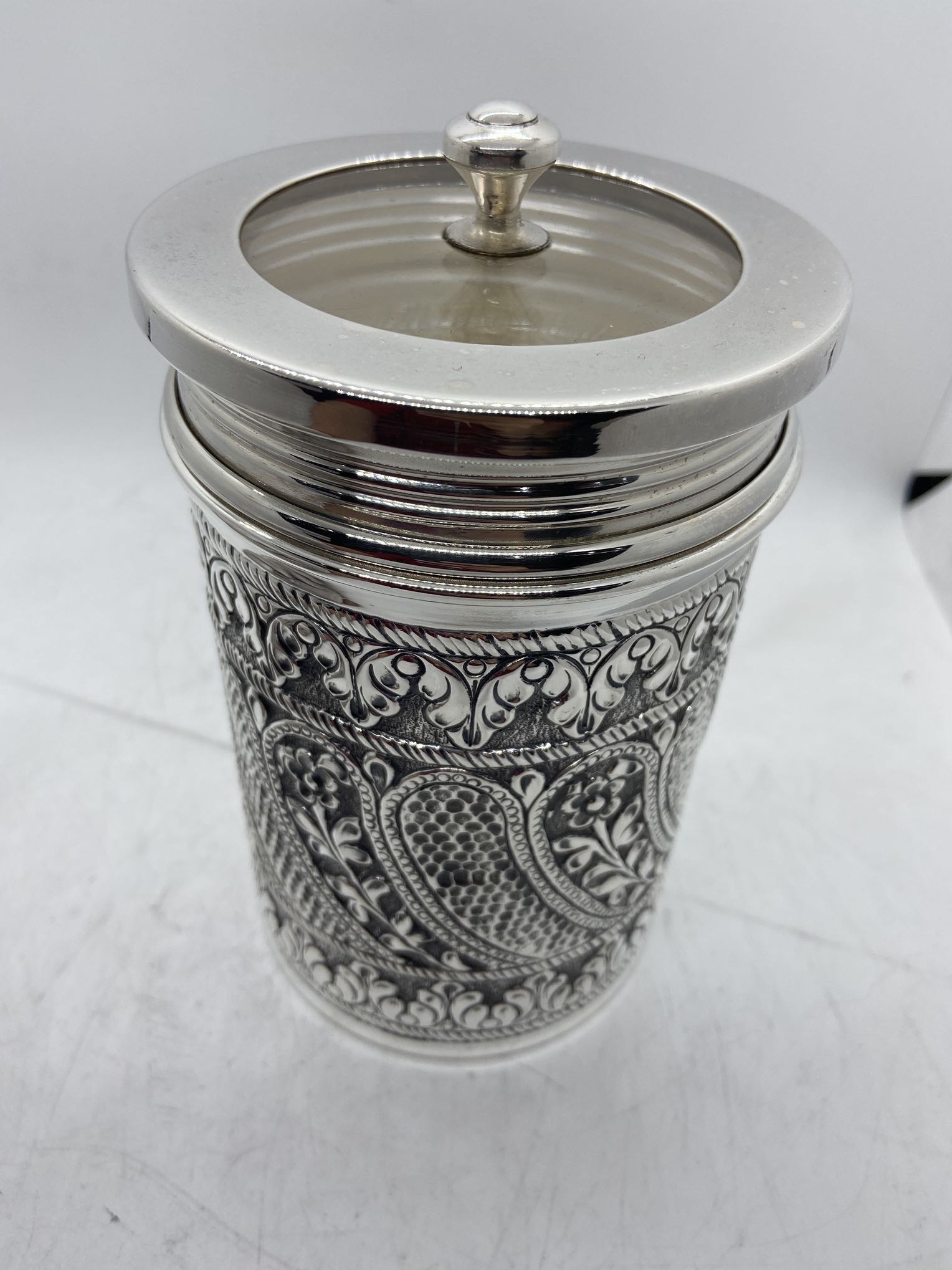 925 SIlver Storage Jars Indian God Designed Kids Cookie Jar Food Jar used for Tabletops Home decoration and Kitchen storage jars