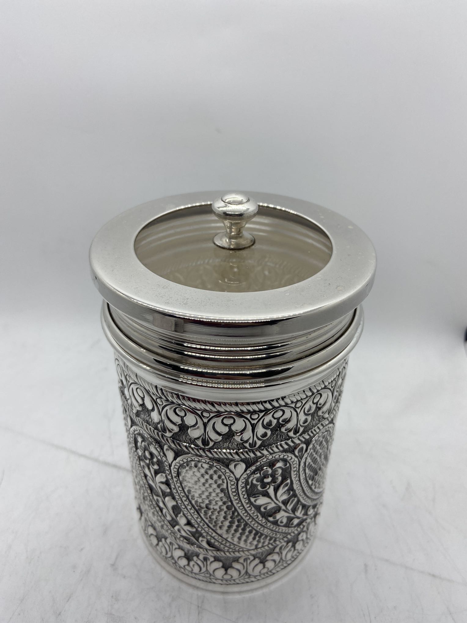 925 SIlver Storage Jars Nature Designed Kids Cookie Jar Food Jar used for Tabletops Home decoration and Kitchen storage jars