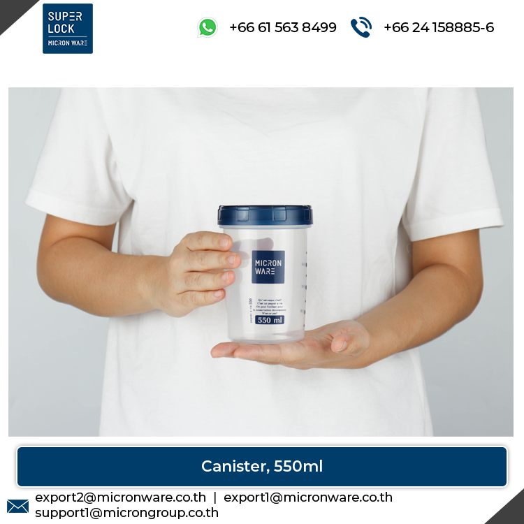 #9633 Huge Demand on 550ml Capacity Plastic Food Storage Canister at Best Price