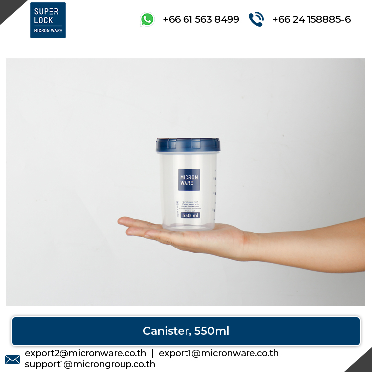 #9633 Huge Demand on 550ml Capacity Plastic Food Storage Canister at Best Price