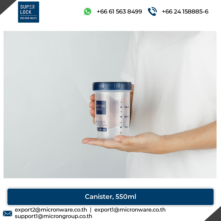 #9633 Huge Demand on 550ml Capacity Plastic Food Storage Canister at Best Price