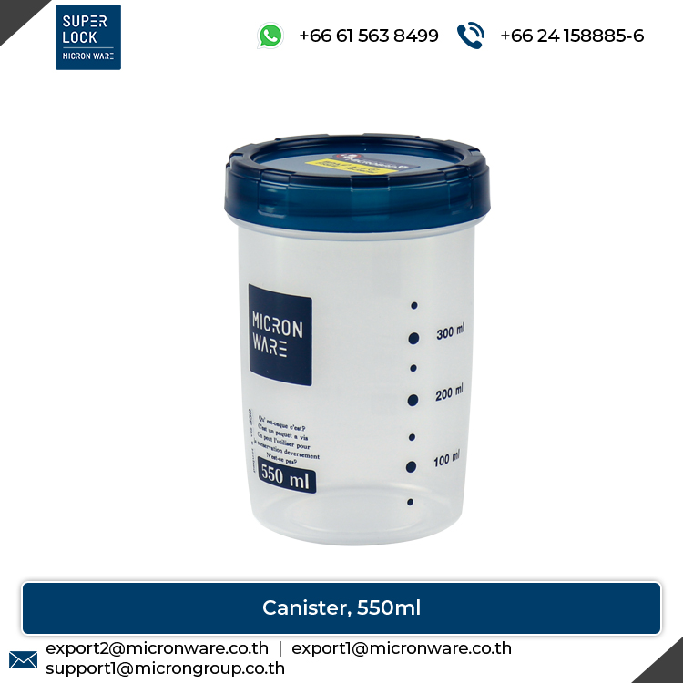 #9633 Huge Demand on 550ml Capacity Plastic Food Storage Canister at Best Price