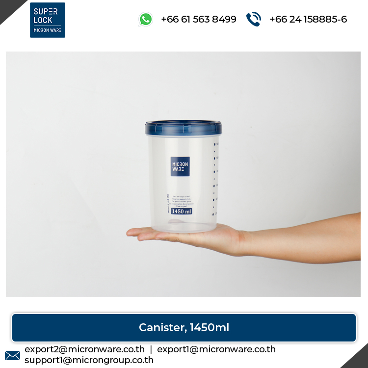 #9635 Wholesale Supplier of Top Quality Airtight Plastic Food Storage Canister with Scale