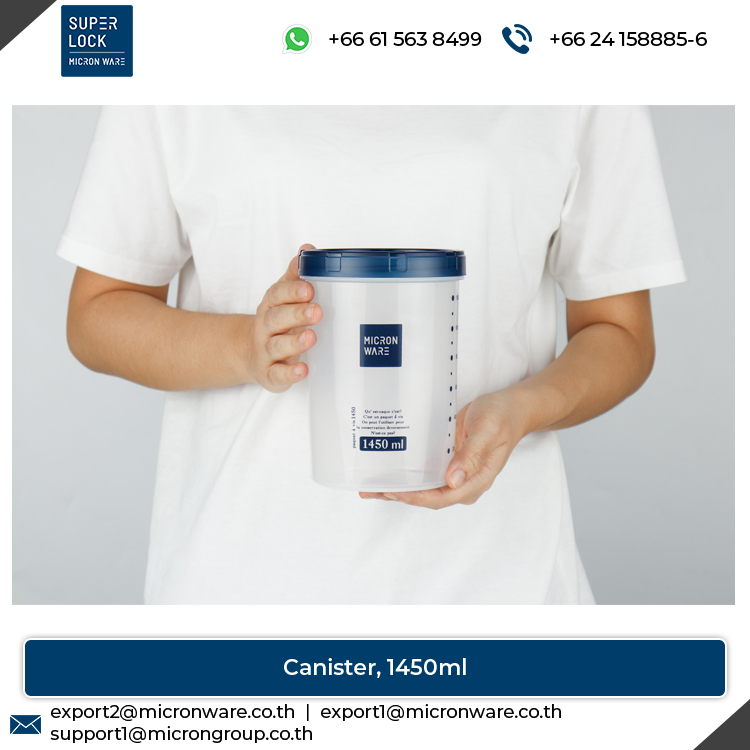 #9635 Wholesale Supplier of Top Quality Airtight Plastic Food Storage Canister with Scale