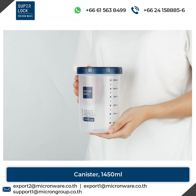 #9635 Wholesale Supplier of Top Quality Airtight Plastic Food Storage Canister with Scale