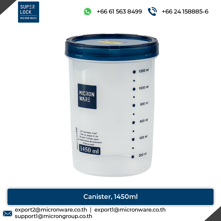 #9635 Wholesale Supplier of Top Quality Airtight Plastic Food Storage Canister with Scale