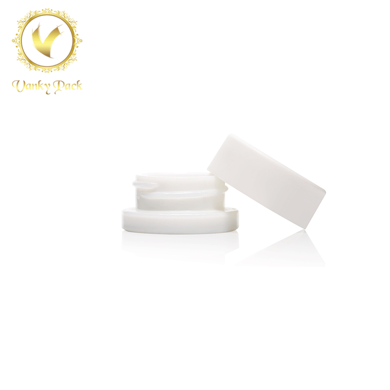 9ML high quality colored printing Glass Cosmetic Jars with child resistant resistant CBD Screw Cap