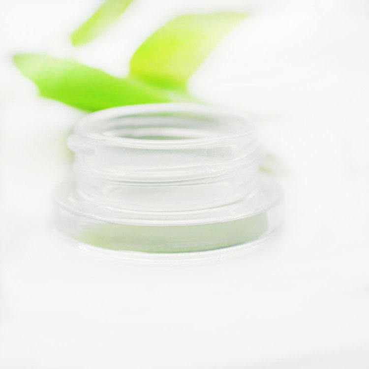 9cc (0.3 fl oz) Glass Concentrate Jars with Smooth Black Child Resistant Lid