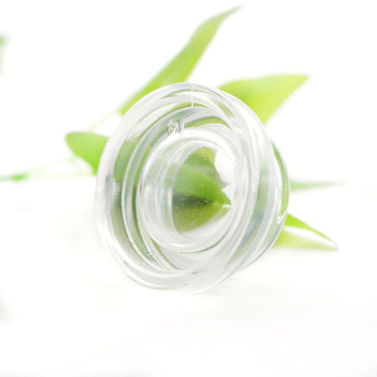 9cc (0.3 fl oz) Glass Concentrate Jars with Smooth Black Child Resistant Lid