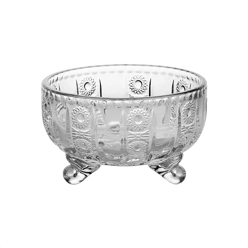 9inch Elegant golden electroplated glass candy jar Arabic decorative sugar pot for wedding ion plating glassware for home using