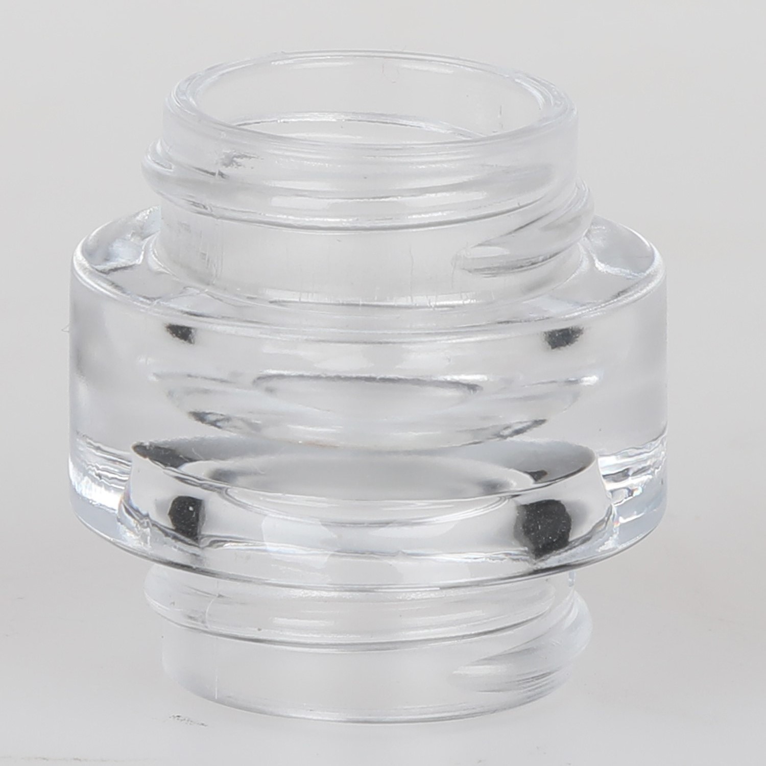 9ml 0.3oz clear glass round jar for medical skincare cream CBD dab wax concentrate jars without screw child proof CR cap