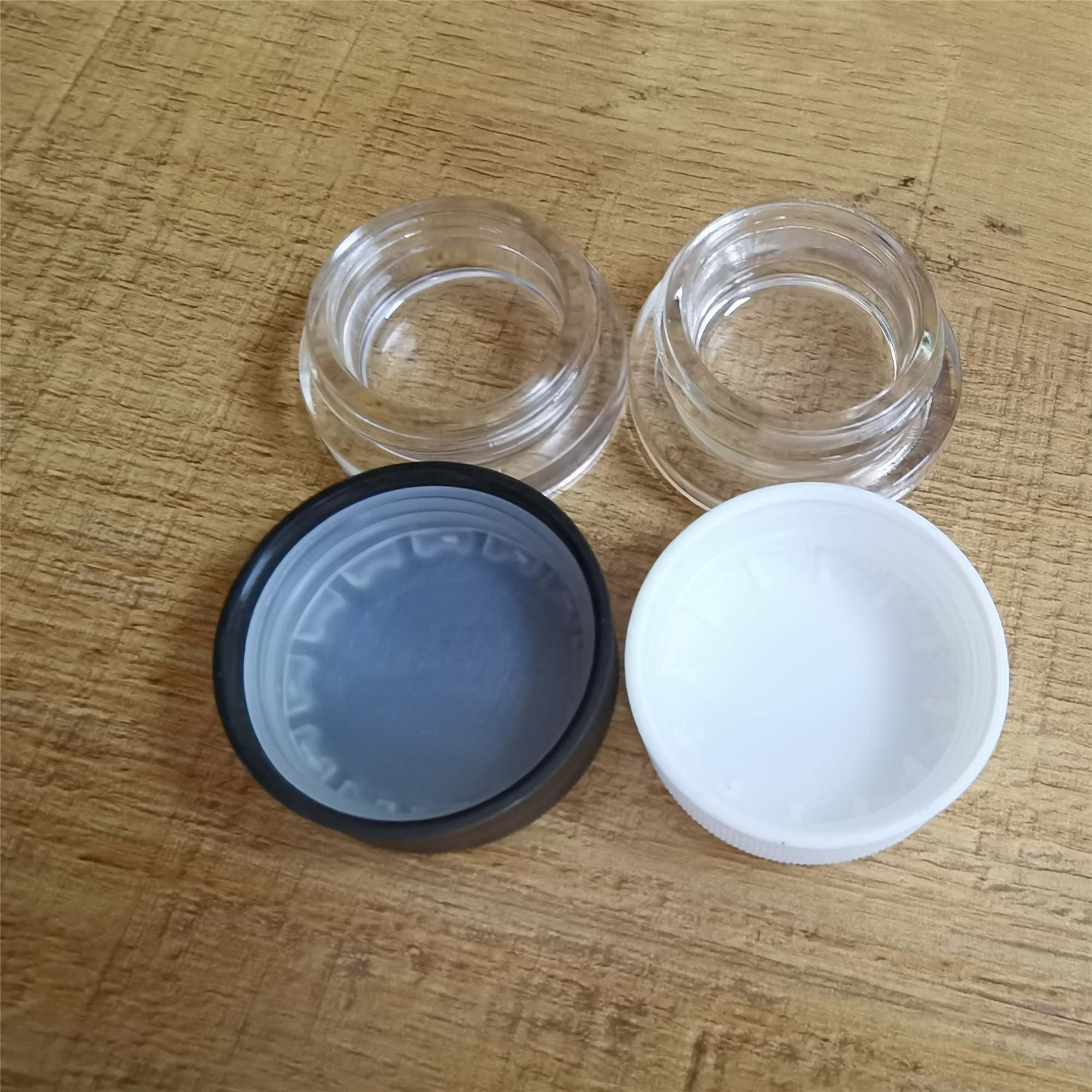 9ml Child Resistant Glass Jars 5g, 9g With logo with CR Lid