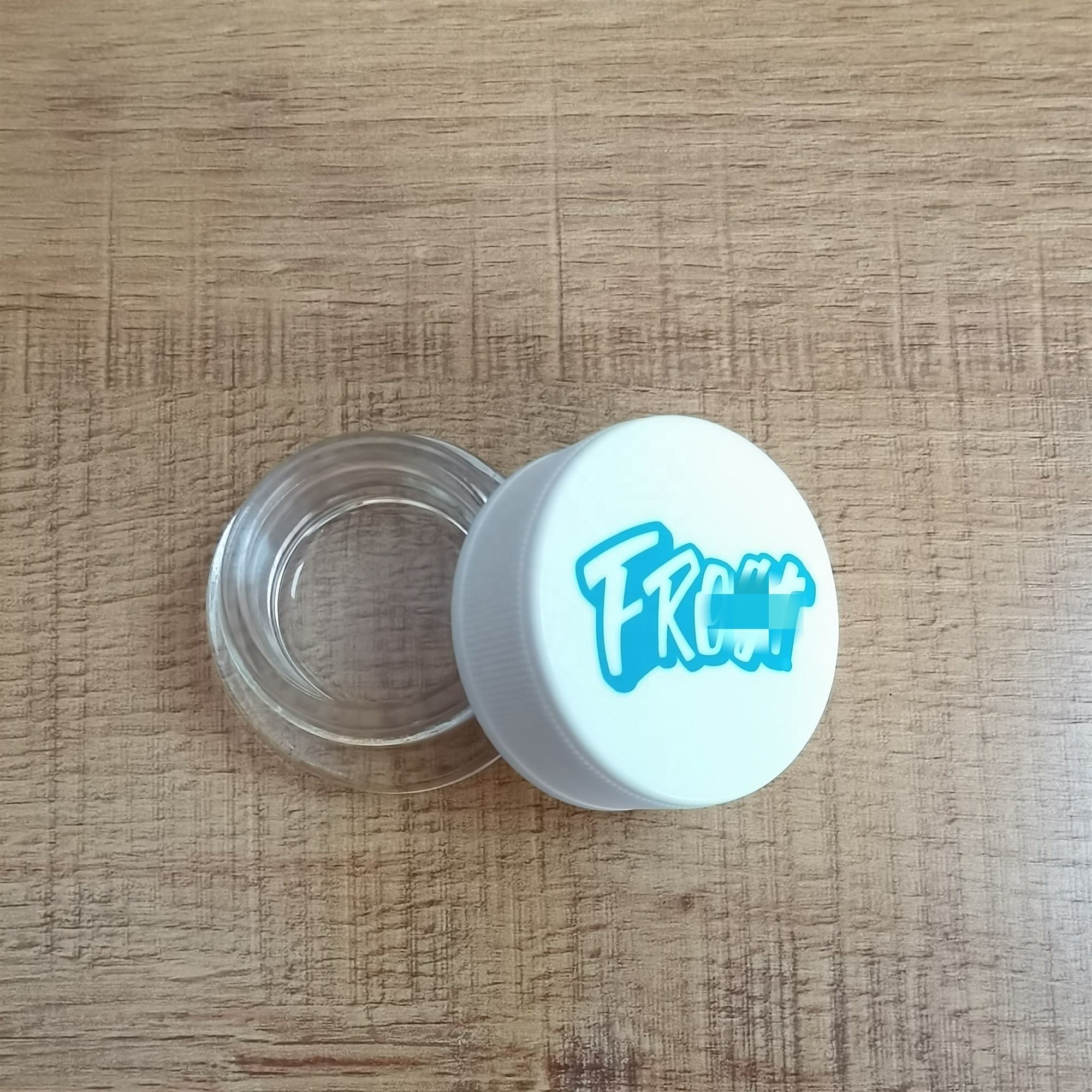 9ml Clear Glass Jar With Children Resistant Lid For Oil Cosmetic Container With CR Lid