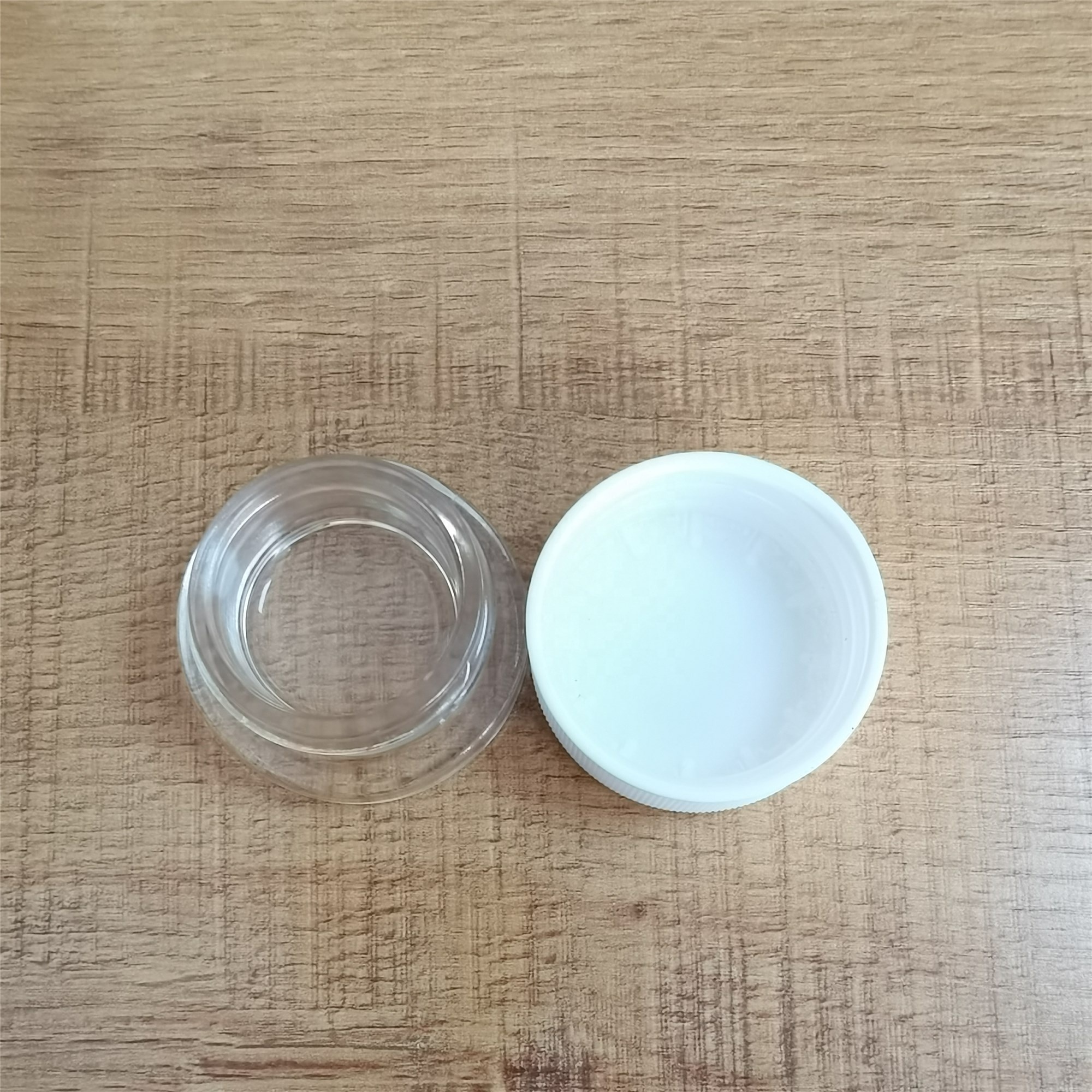 9ml Clear Glass Jar With Children Resistant Lid For Oil Cosmetic Container With CR Lid
