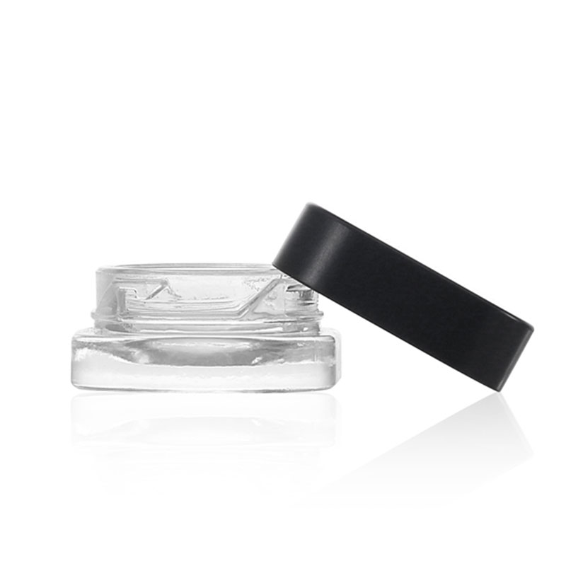 9ml Glass split jar with child proof screw cap