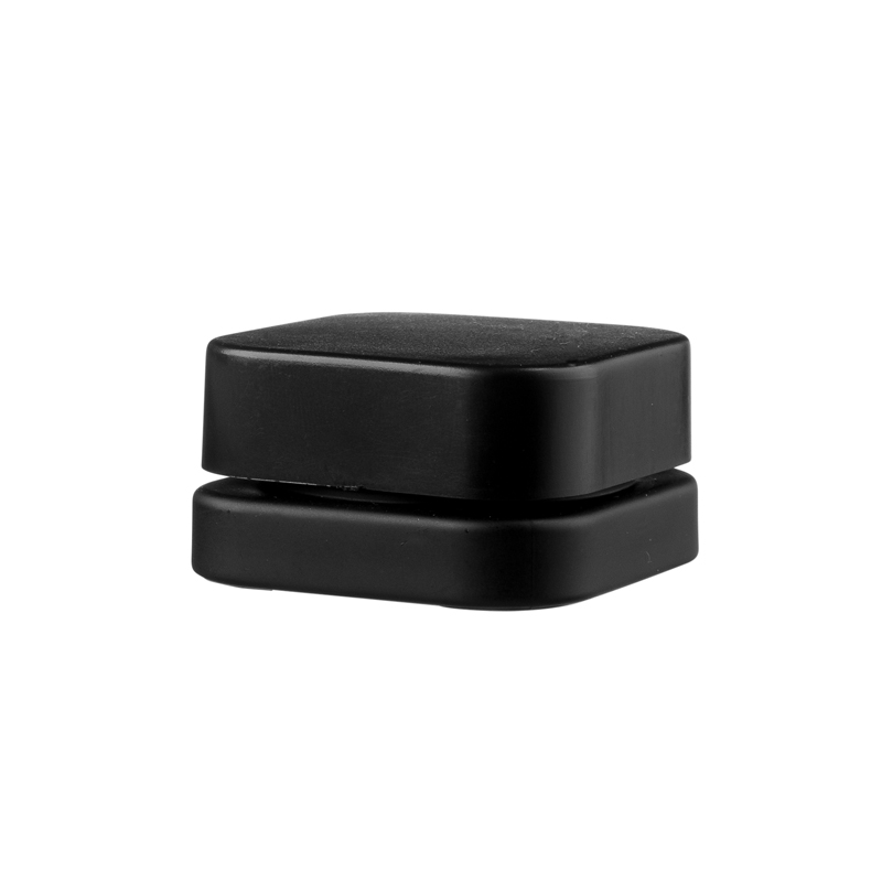 9ml Square Black Premium Glass Jar Concentrate Container with Cr Lid