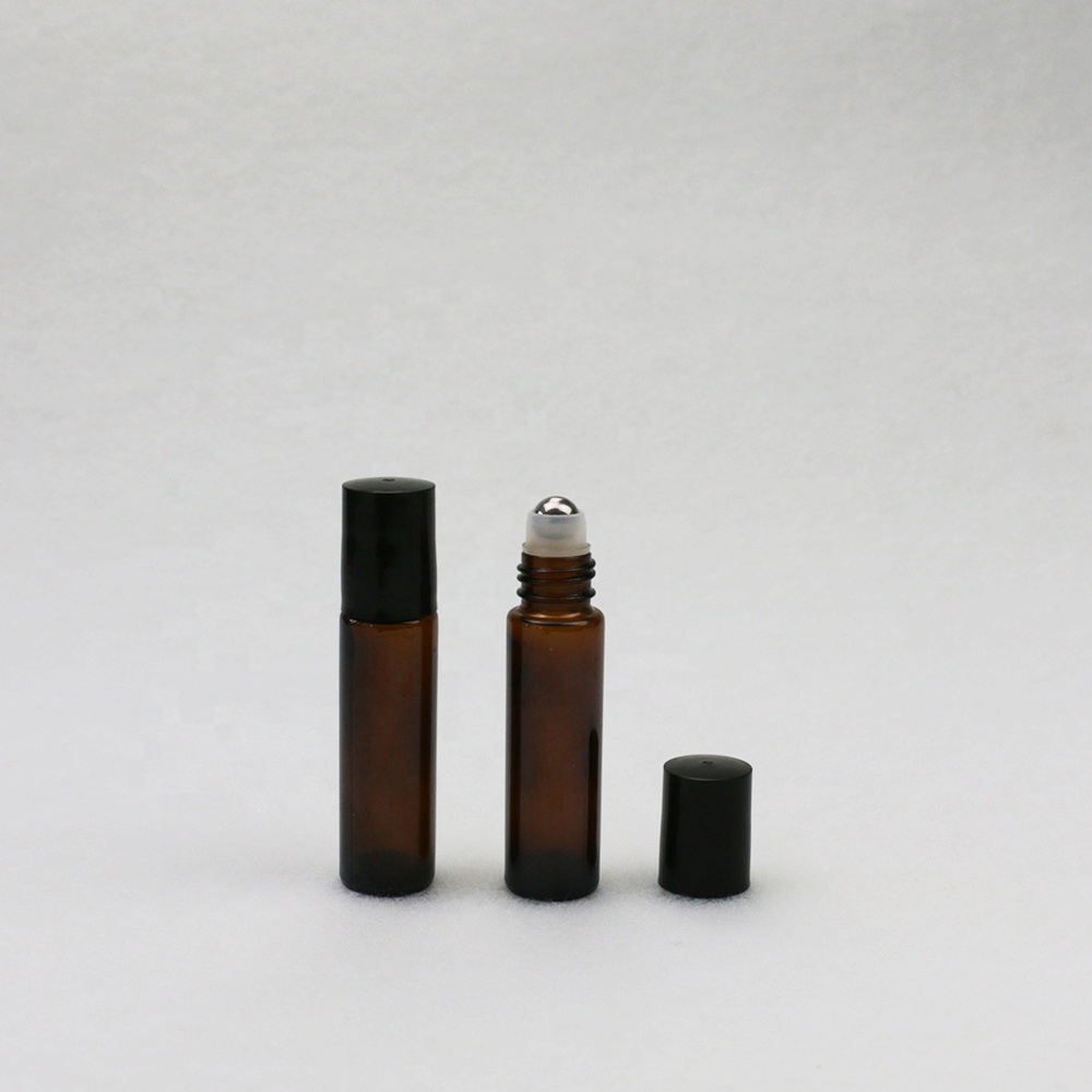 9ml colored perfume roll on bottles amber glass roll on bottle