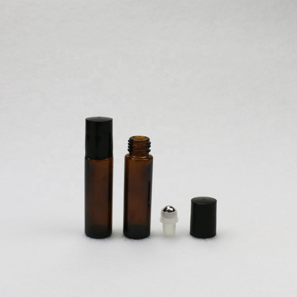 9ml colored perfume roll on bottles amber glass roll on bottle