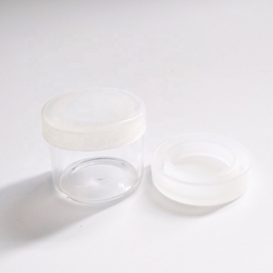 9ml container glass jar CBD flower terp sauce honey jar softy silicone lid drippy lid