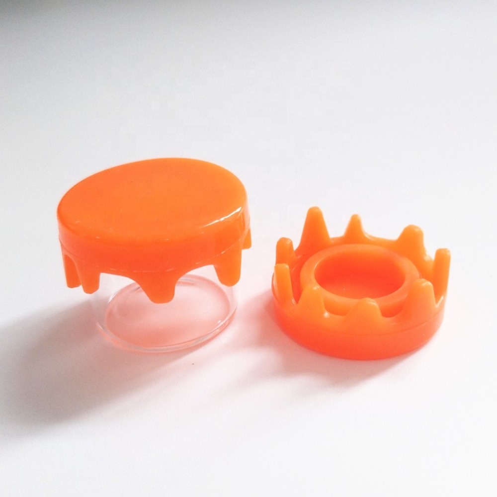 9ml container glass jar CBD flower terp sauce honey jar softy silicone lid drippy lid