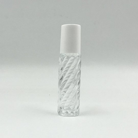 9ml transparent roll on glass bottles wholesale with gold cap