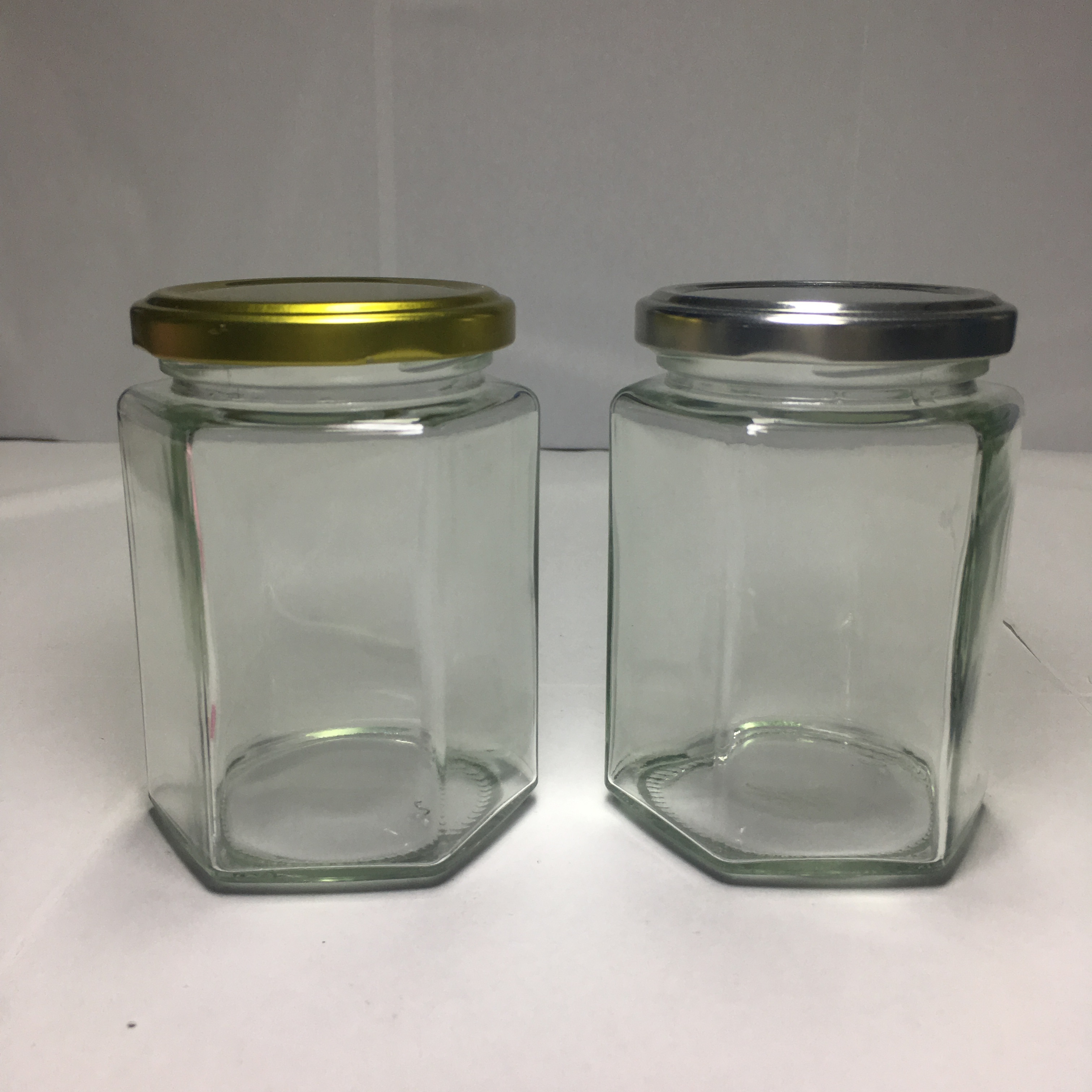 9oz Canning Honey Glass Jam Jar with Metal Screw Lid
