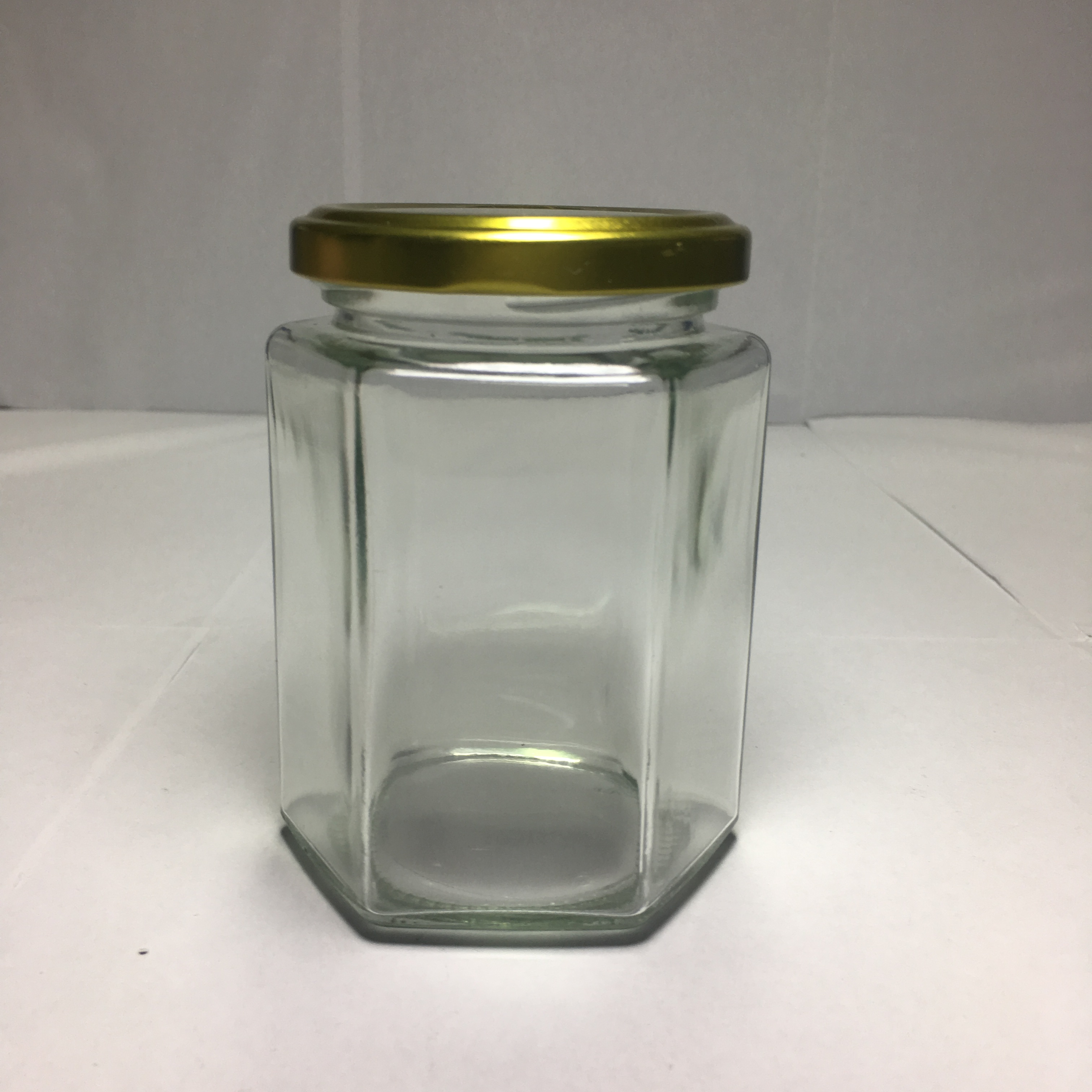 9oz Canning Honey Glass Jam Jar with Metal Screw Lid