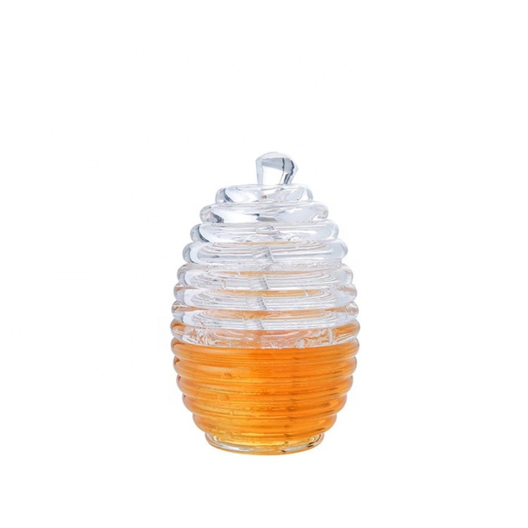 9oz glass honey jar with dipper