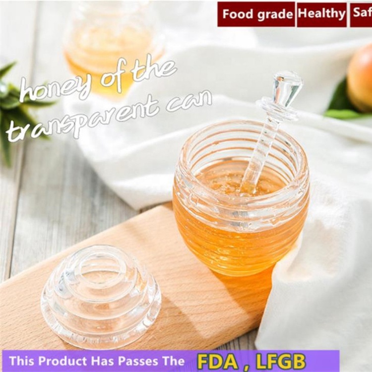 9oz glass honey jar with dipper