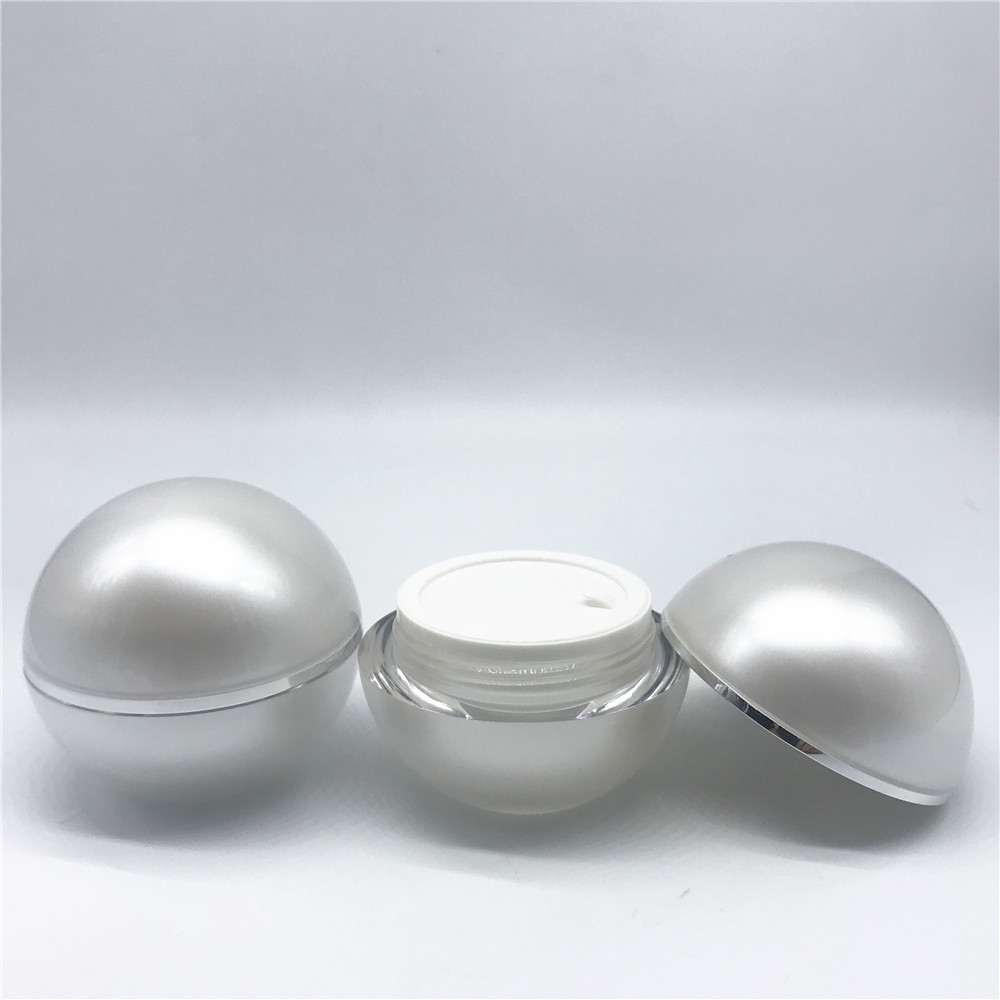 A Large Selection Colored Empty Eye Cream Fancy Sphere Acrylic Cosmetic Jars