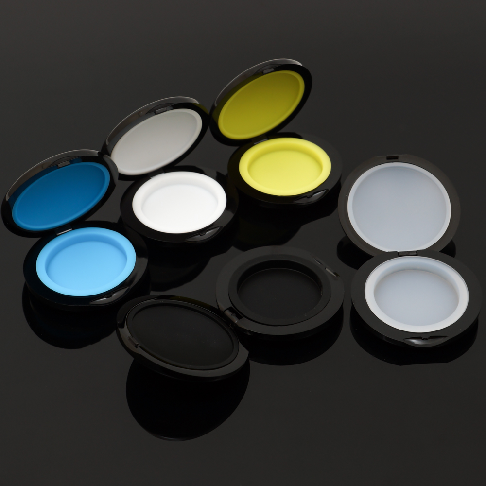 A MR PACK Customized clear plastic round shape 5ml Clam shell concentrate packaging Dab BHO Jar Container