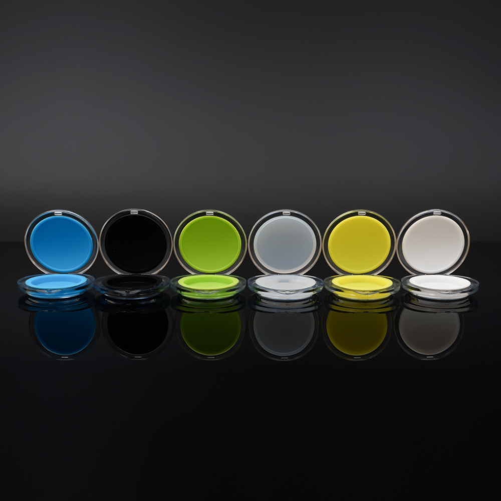 A MR PACK Customized clear plastic round shape 5ml Clam shell concentrate packaging Dab BHO Jar Container