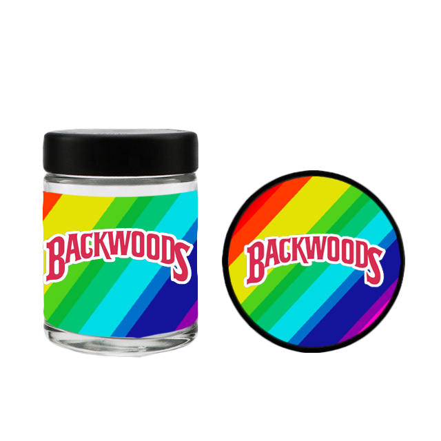 A Mr Pack Custom 3.5gram Air tight Smell Proof Weed Packaging Jar Container Box Glass Stash Jar Weed Glass Jar in Stock