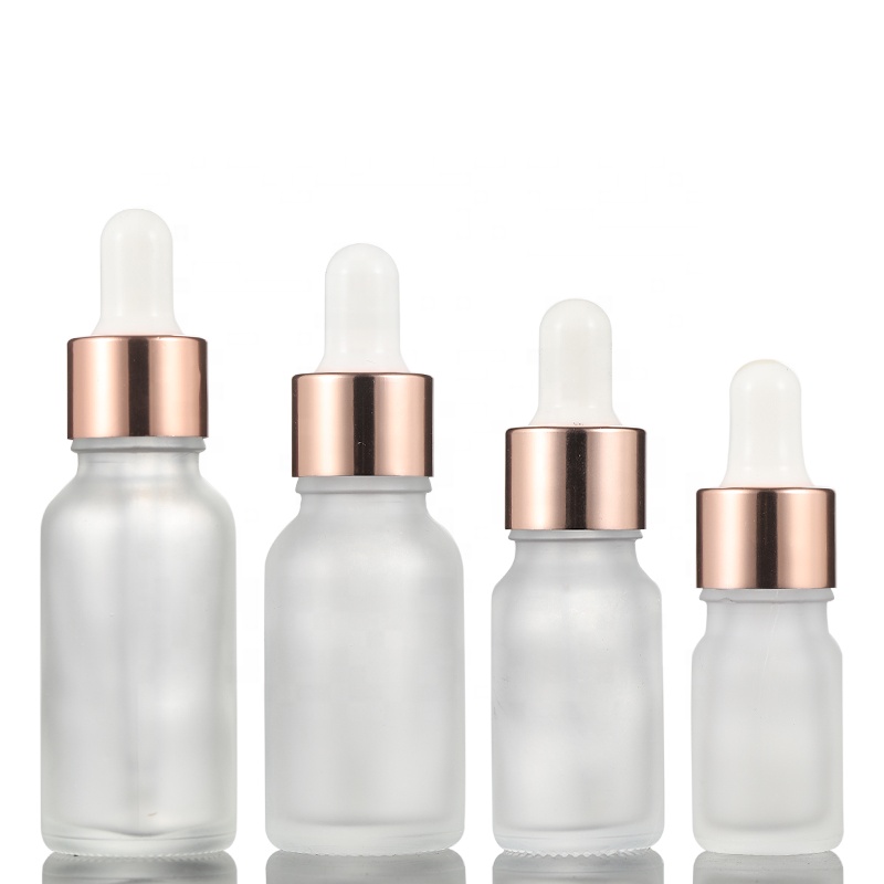 A Sets Clear Glass Dropper Bottles Essential Oil Bottle Customized Frosted Cosmetic Bottle