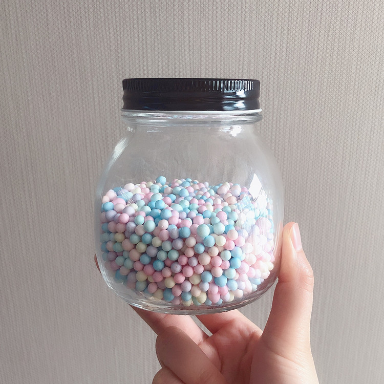 A large number of wholesale clear sealed glass jar for canned food with cap 500ml