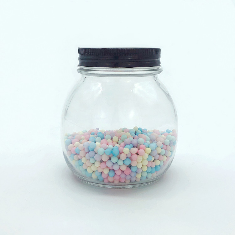 A large number of wholesale clear sealed glass jar for canned food with cap 500ml
