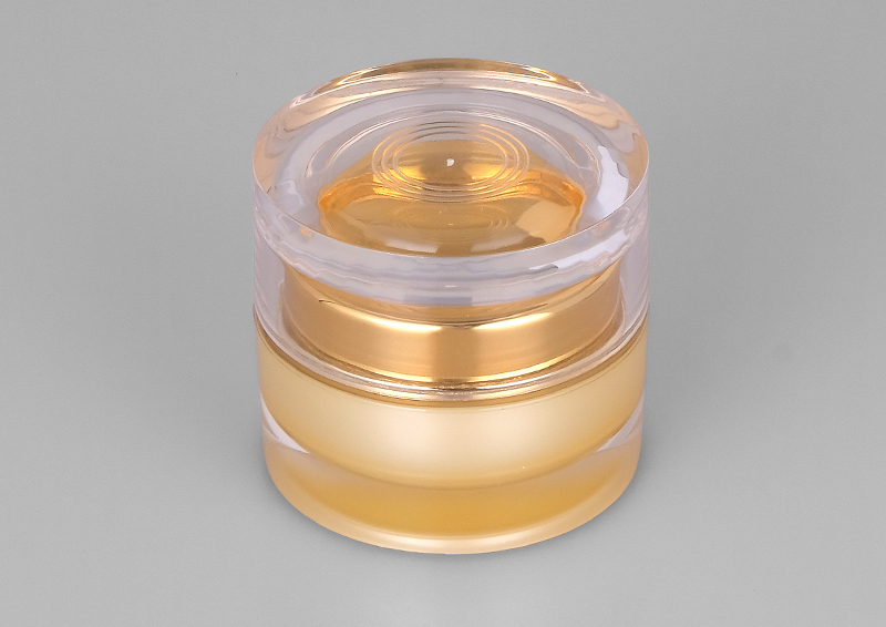 A83 20g 30g 50g in stock ready to ship gold double wall screw up cap round acrylic plastic cosmetic cream jar