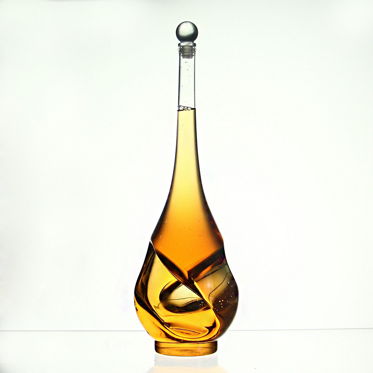 AIHPO07 Unique Shaped Antique Gift Fancy Custom Empty Mini 100ml 375ml 750ml Glass Wine Liquor Bottles