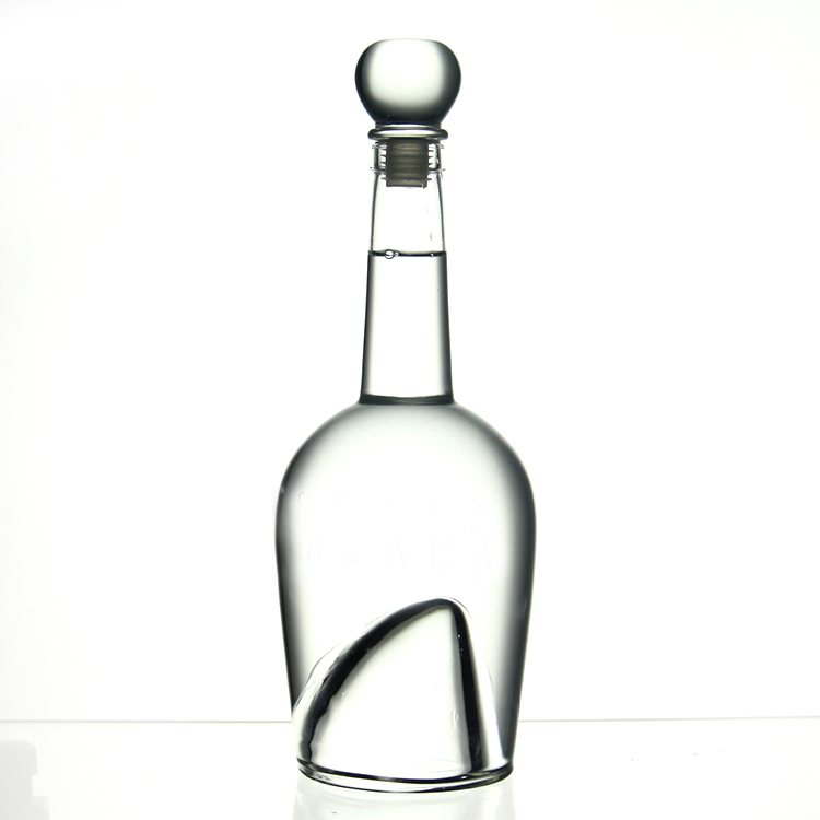 AIHPO07 Unique Shaped Antique Gift Fancy Custom Empty Mini 100ml 375ml 750ml Glass Wine Liquor Bottles