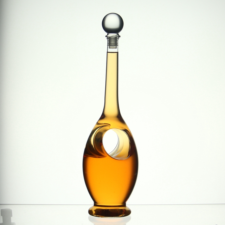 AIHPO07 Unique Shaped Antique Gift Fancy Custom Empty Mini 100ml 375ml 750ml Glass Wine Liquor Bottles