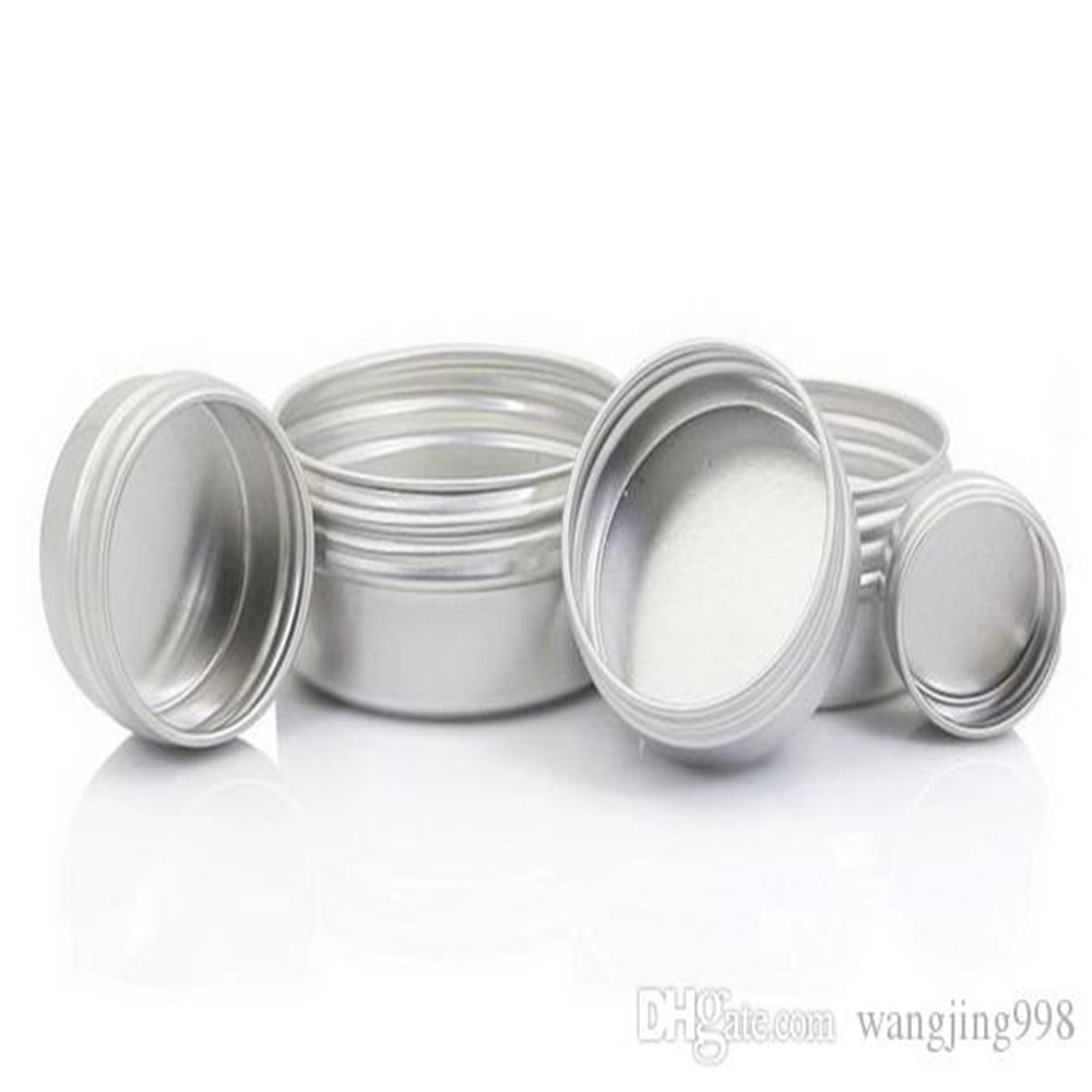 ALUMINIUM JAR container tin aluminium cosmetic jar aluminium cream jar 15 ml 50ml 100 ml 150 ml