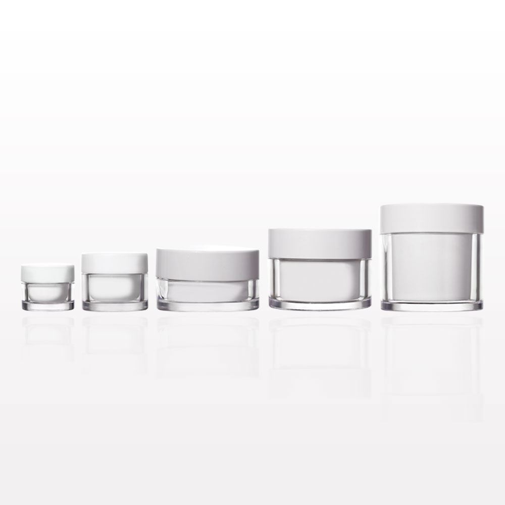 AS and PP 1oz 30ml cosmetic white skin care cream jar of new design packing