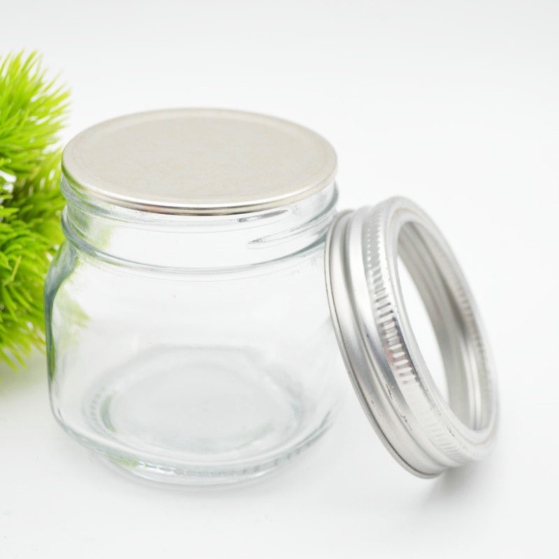 Abeisi 8oz 250ml Canning Jars Ideal for Jelly, Jam,, Baby Foods, DIY Magnetic Spice Jars