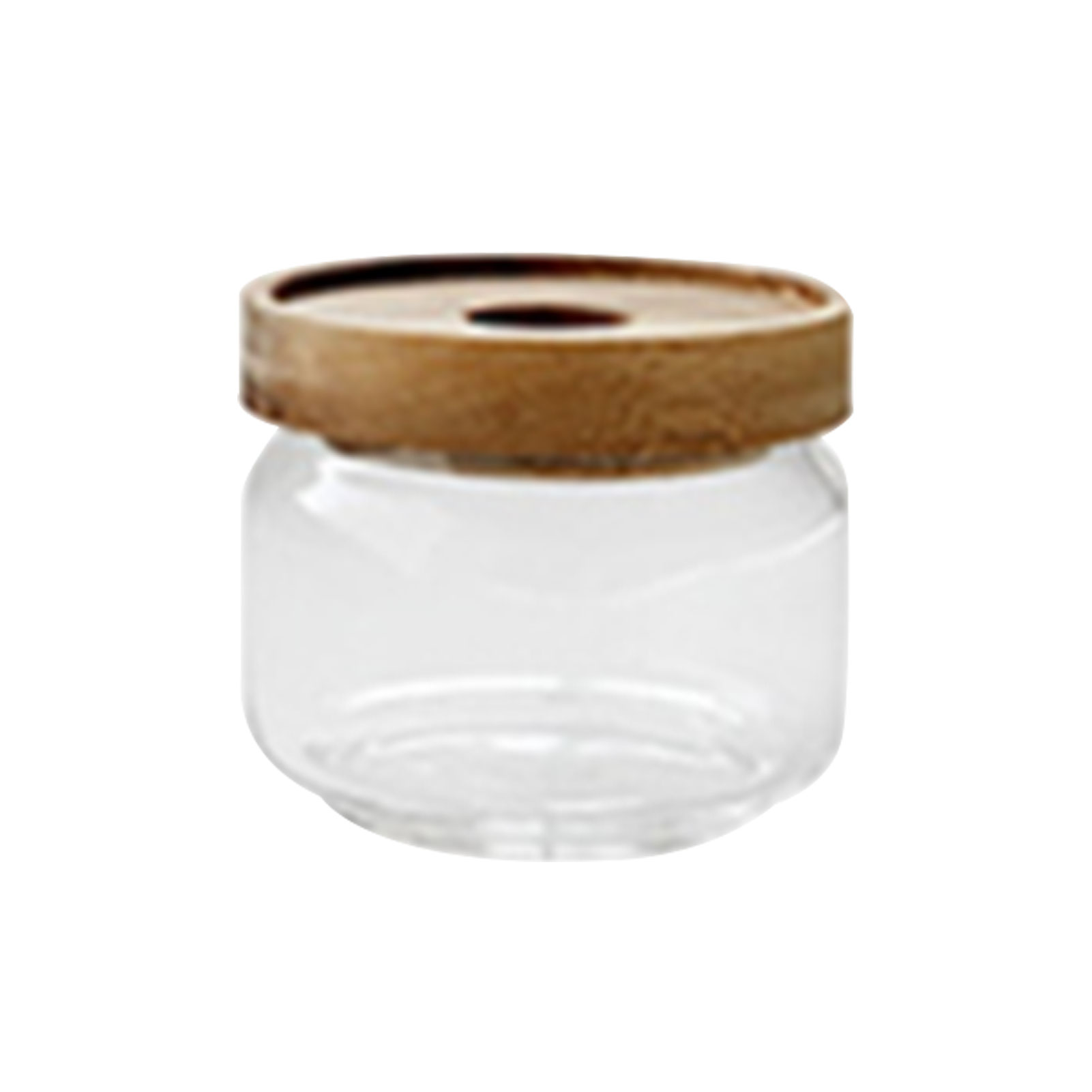 Acacia wood glass storage jar kitchen food grains coffee beans flower tea sealed jar transparent storage jar